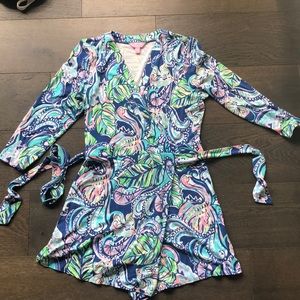 Lilly Pulitzer wrap romper